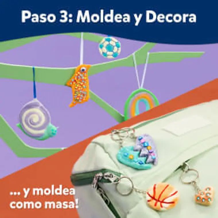 ELMER'S STRETCH N CREATE / LLAVEROS / KIT / 18 UN 7