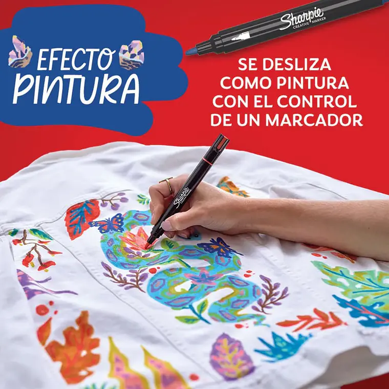 SET 2 MARCADORES ACRÍLICOS SHARPIE PUNTA BALA 7