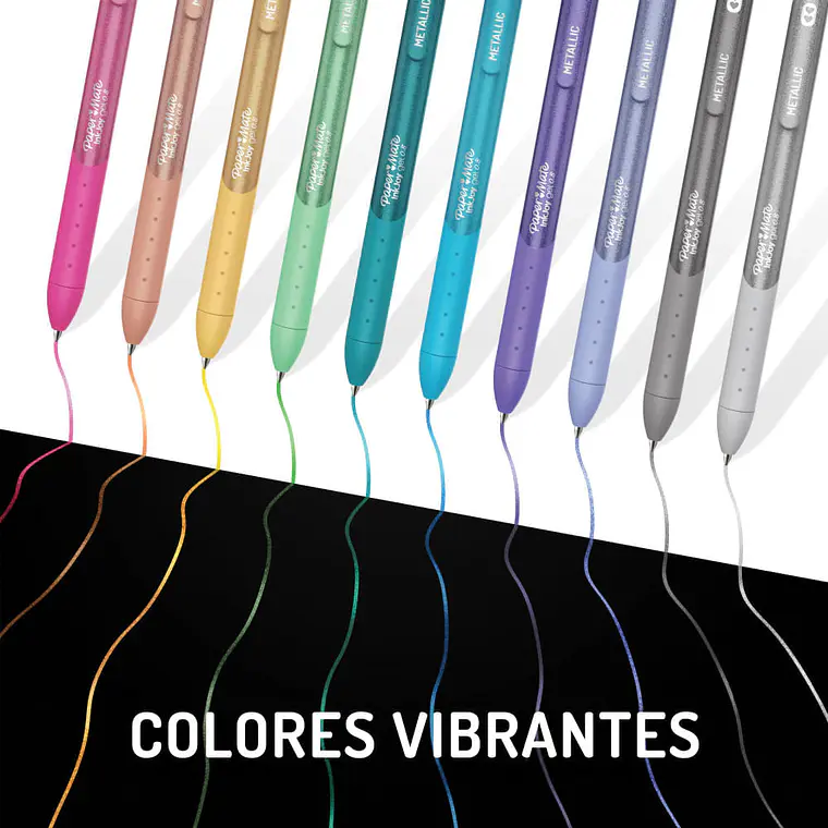PAPER MATE INKJOY GEL METÁLICO / 0.7MM / SET 6 COLORES 5