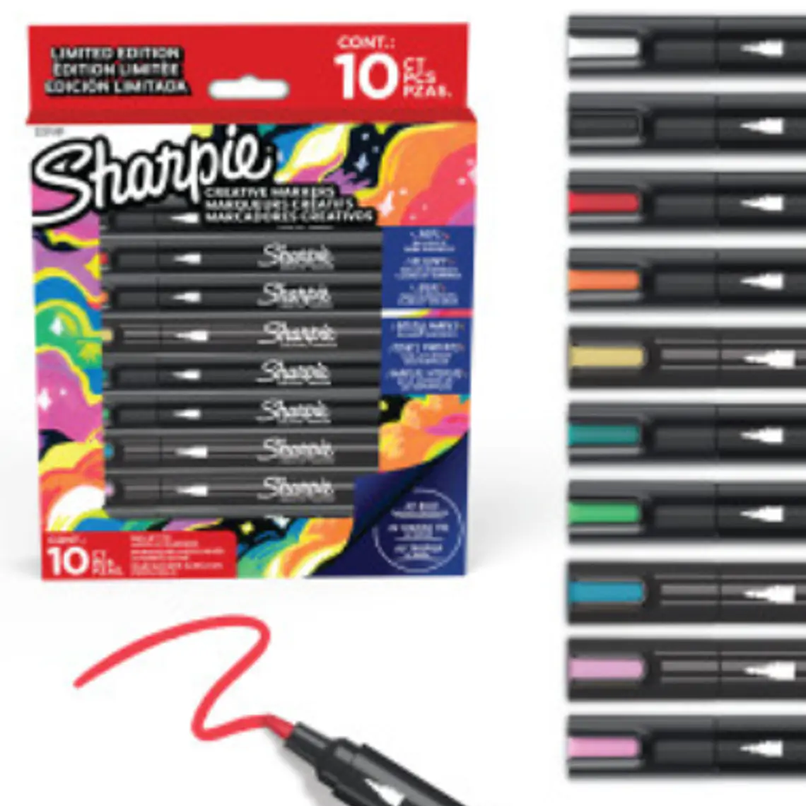 SET REGALO SHARPIE HOLIDAY 2025 / ACRÍLICOS / 10 UN 1