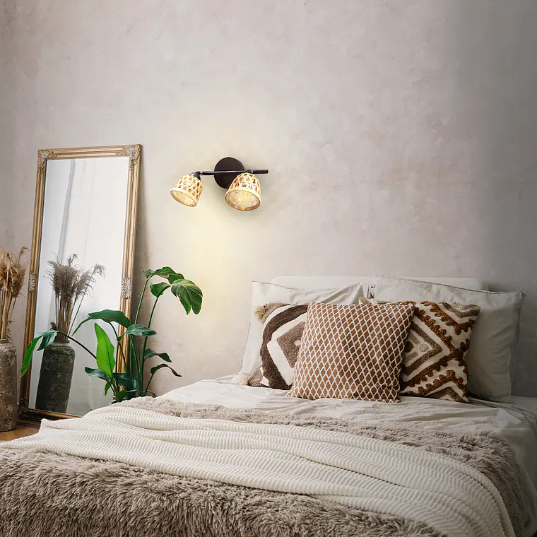 FOCO SOBREPUESTO MAVAT NATURAL 2 LUCES 2