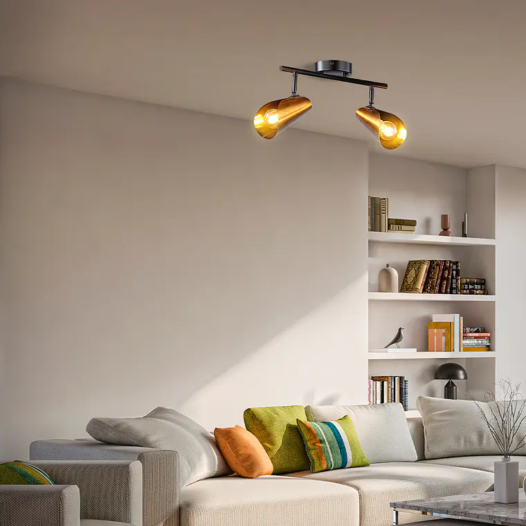 FOCO SOBREPUESTO 2 LUCES ROSSI ANTIQUE 2