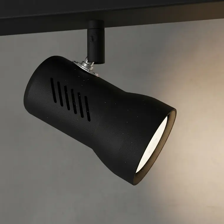 FOCO SOBREPUESTO 3 FOCOS R63 NEGRO 3