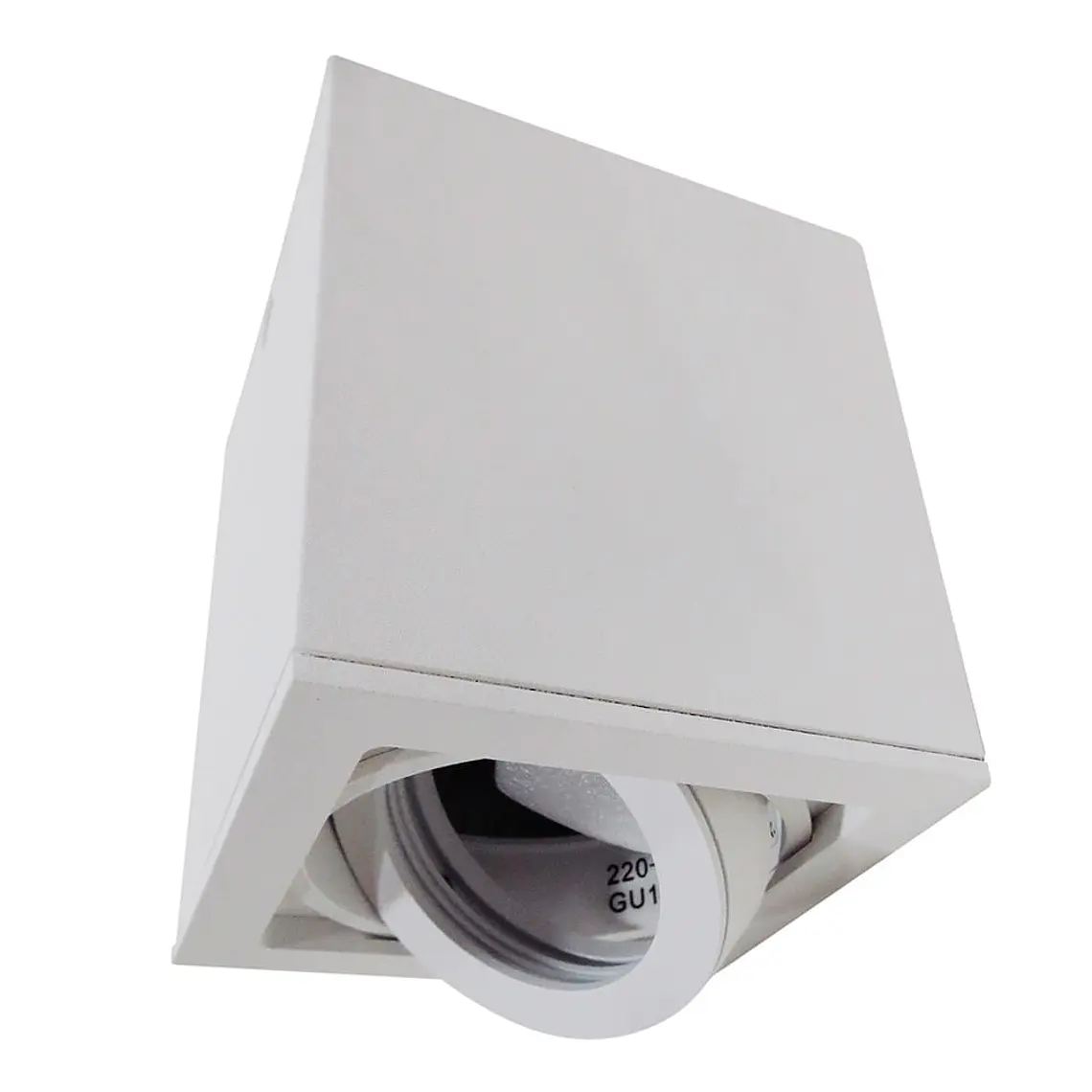 FOCO SOBREPUESTO CUADRADO OX13AC BLANCO MATE 1