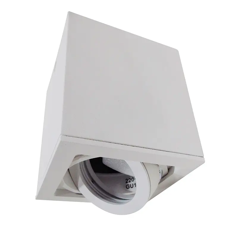 FOCO SOBREPUESTO CUADRADO OX13AC BLANCO MATE 1
