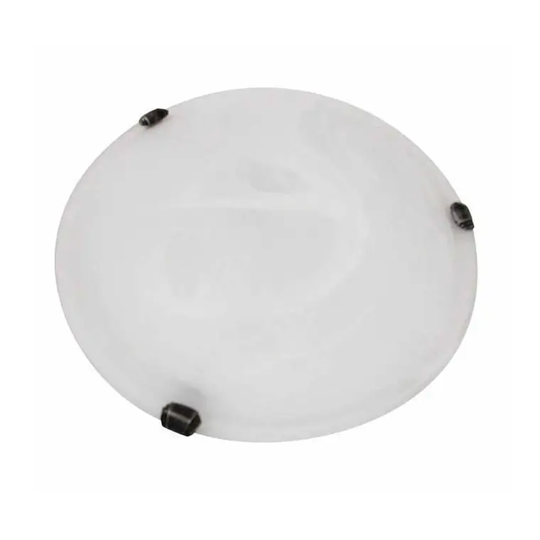 PLAFÓN ALABASTRO 2 LUCES BLANCO 30CM 1