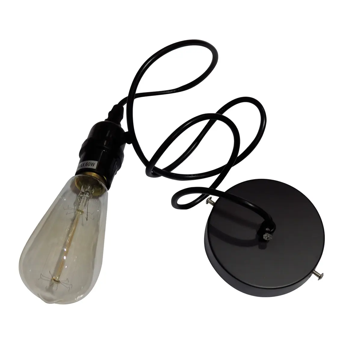 COLGANTE SOQUET OLDIE NEGRO 1 LUZ  1