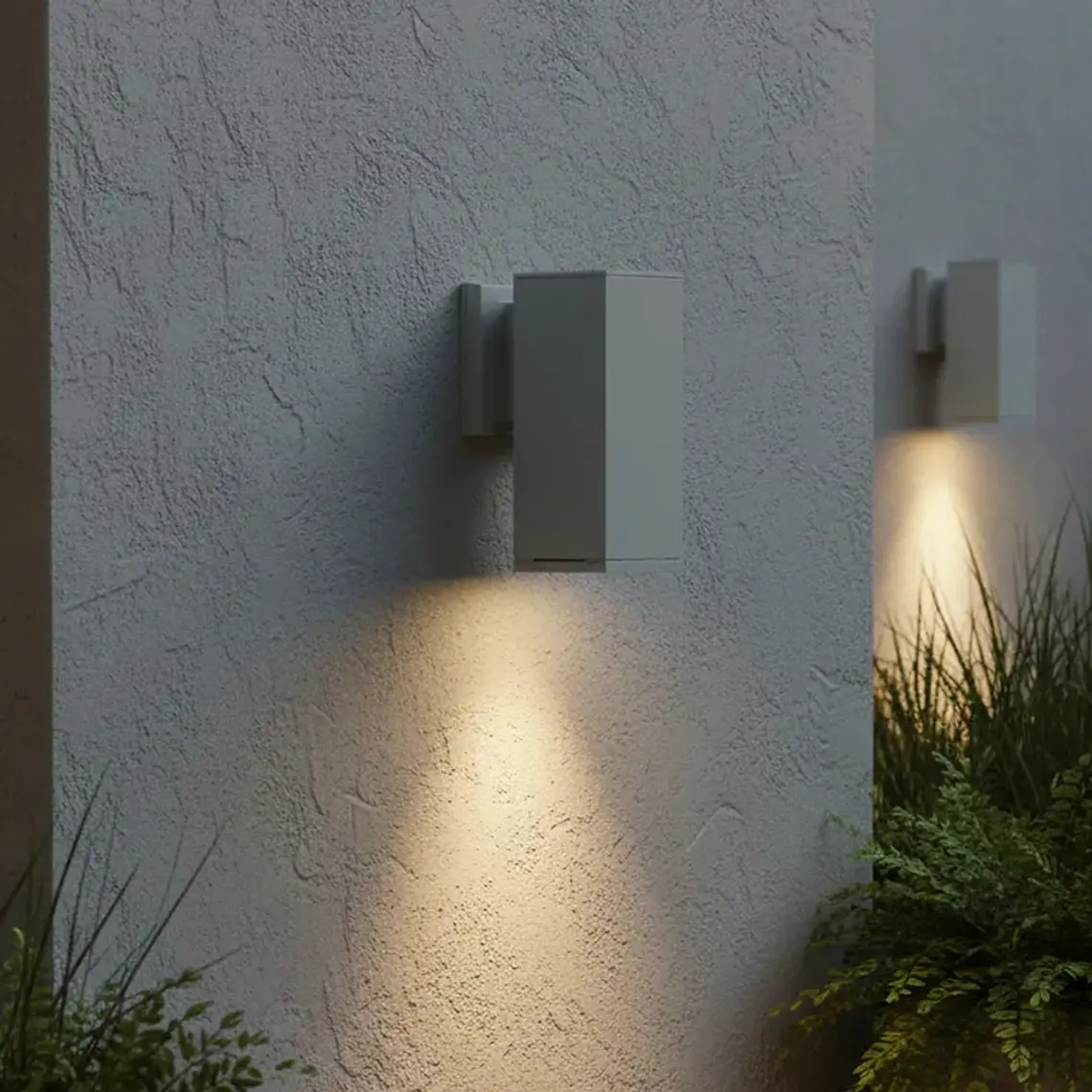 APLIQUE UNIDIRECCIONAL IP54 VERTICAL GRIS E27  3