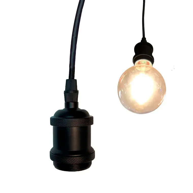 COLGANTE SOQUET OLDIE NEGRO 1 LUZ  3
