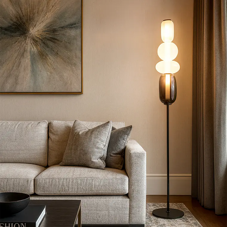 LAMPARA DE PIE PEBBLES LED 2