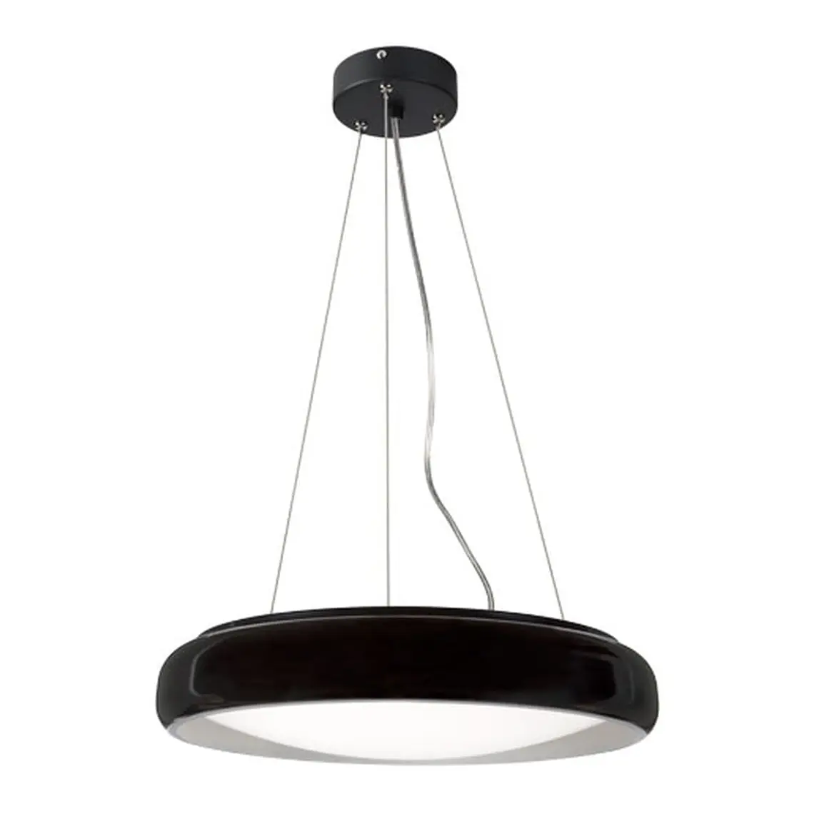 LÁMPARA COLGANTE EBRO LED 40W LUZ CÁLIDA NEGRO/BLANCO  1