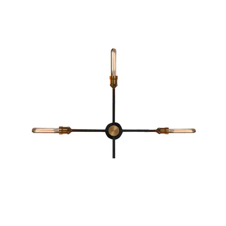APLIQUE WESTON 3 LUCES AJUSTABLE NEGRO 1