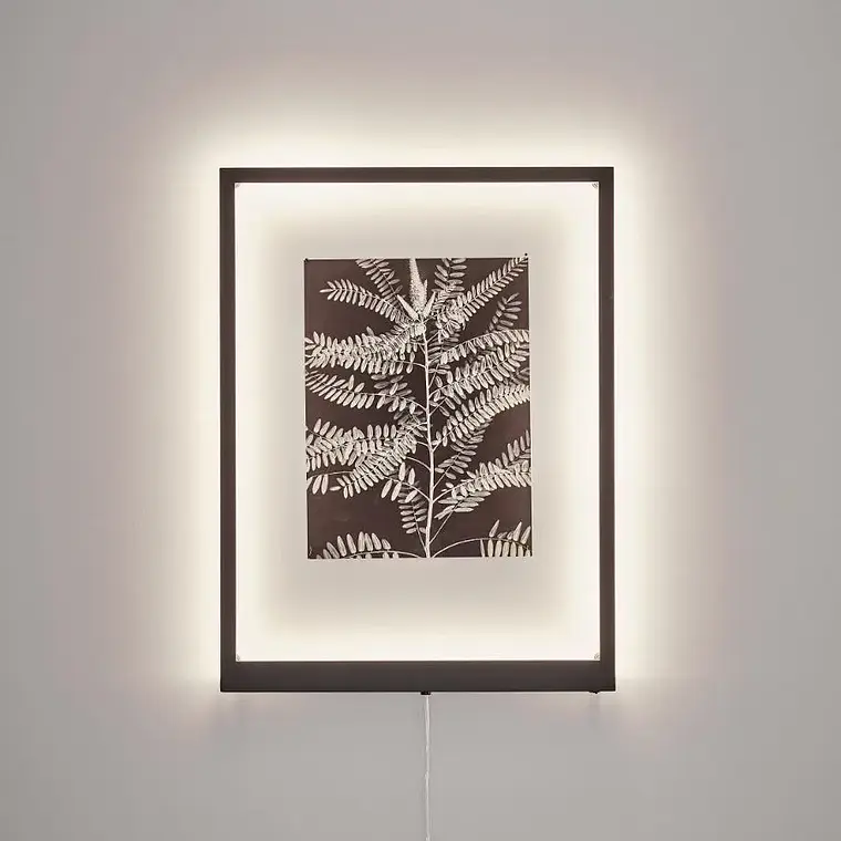 APLIQUE FRAME LED NEGRO 15W LUZ CÁLIDA 70X50CM 3