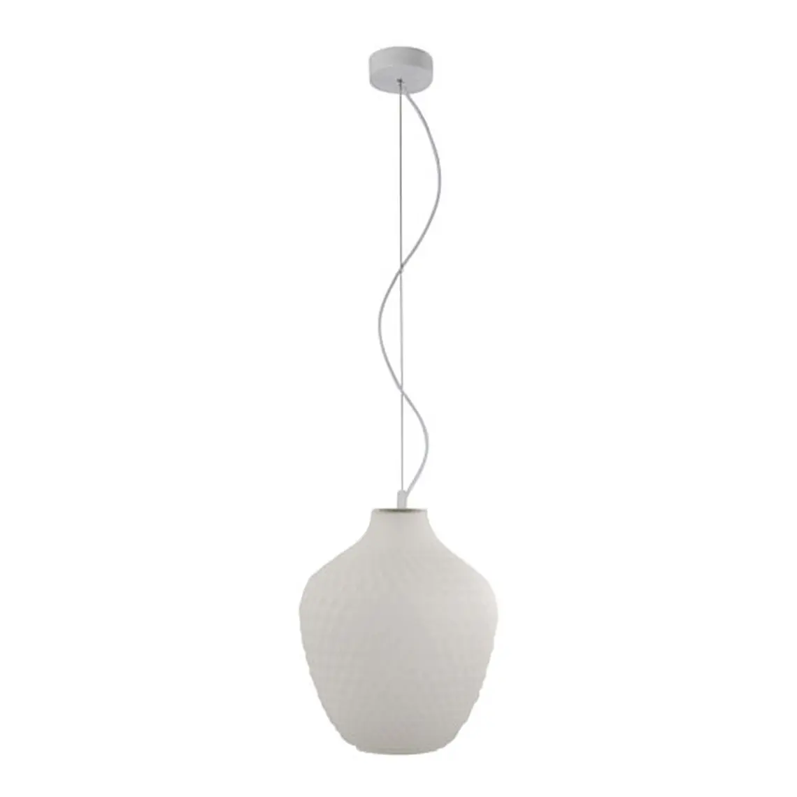 LÁMPARA COLGANTE CALHAN BLANCO D21CM  1