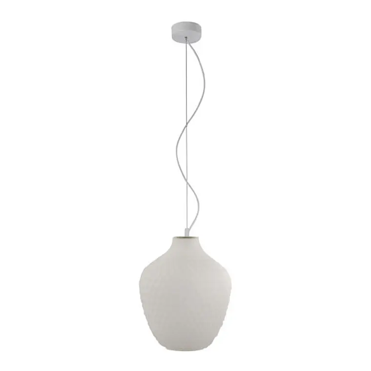LÁMPARA COLGANTE CALHAN BLANCO D21CM  1