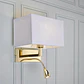APLIQUE SAVOY BRONCE E27 40W MÁXIMO + LED LECTURA  - Miniatura 2
