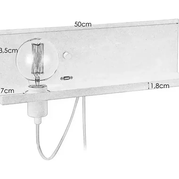 APLIQUE MULTI CON PUERTO USB BLANCO 3