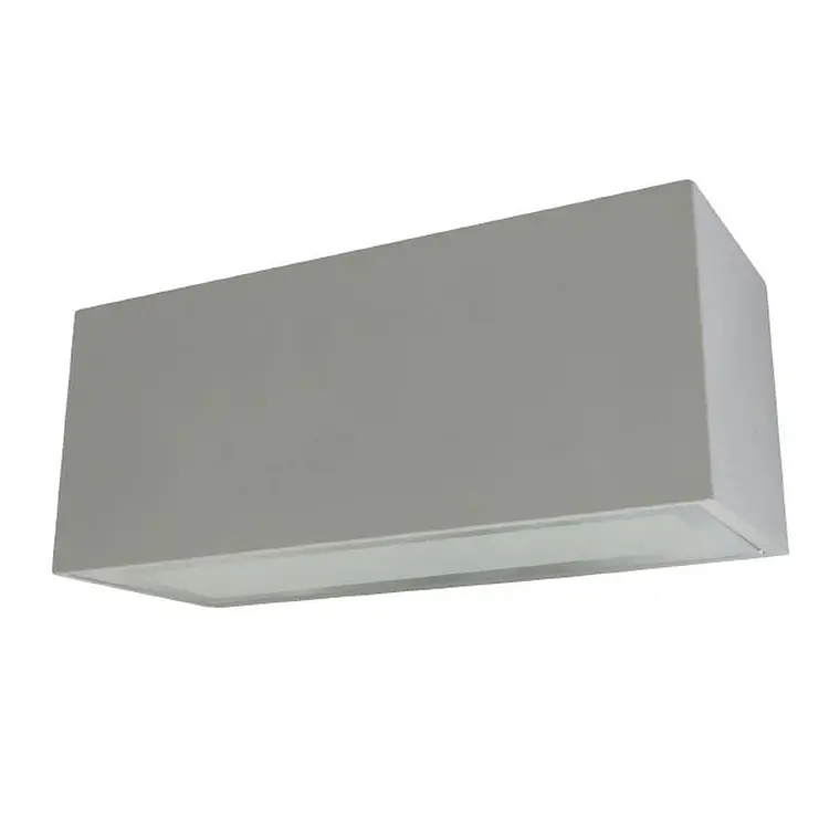 APLIQUE MURO EXTERIOR BIDIRECCIONAL LED 10W LUZ CÁLIDA GRIS  1