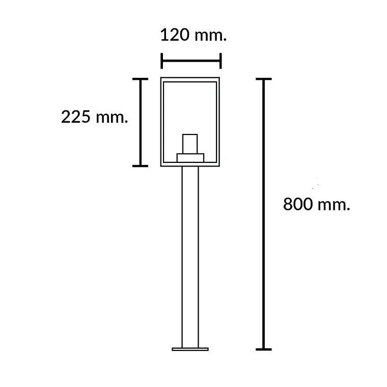 BOLLARD/POSTE VARINA NEGRO 3