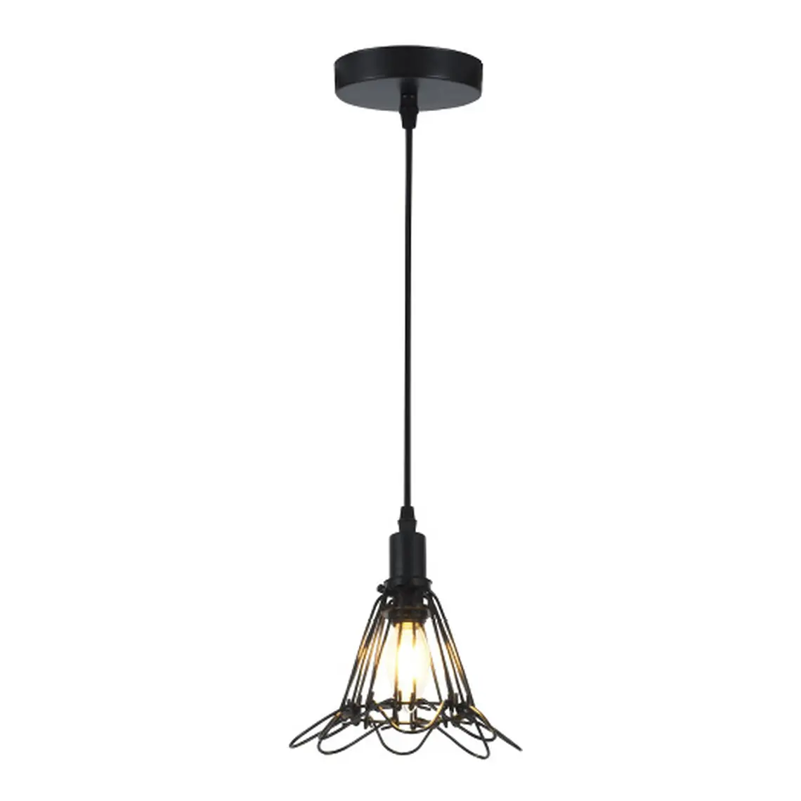 LÁMPARA COLGANTE ZITA NEGRO 15CM 1