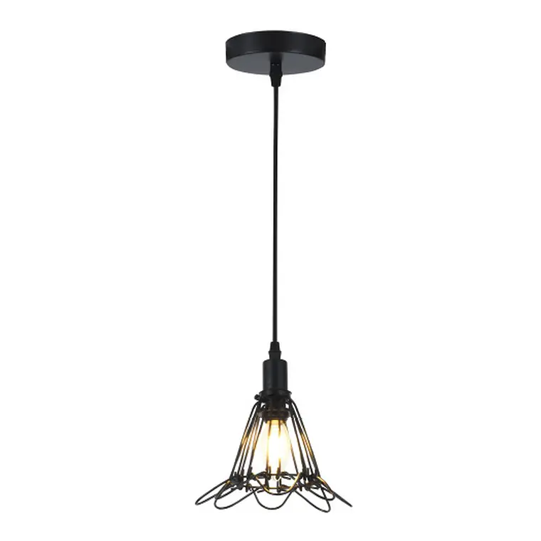 LÁMPARA COLGANTE ZITA NEGRO 15CM 1