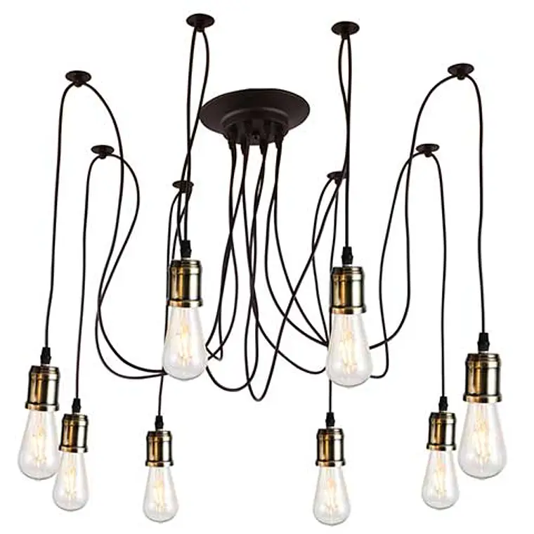 LÁMPARA COLGANTE 7 LUCES BAROCK ANTIQUE 1