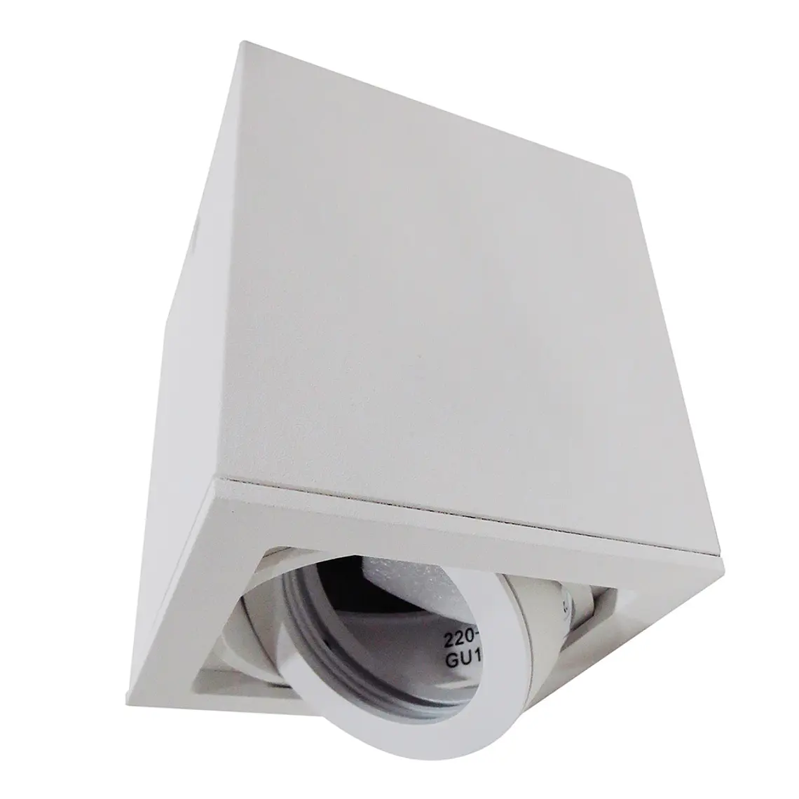 FOCO SOBREPUESTO CUADRADO OX13AC BLANCO MATE 1