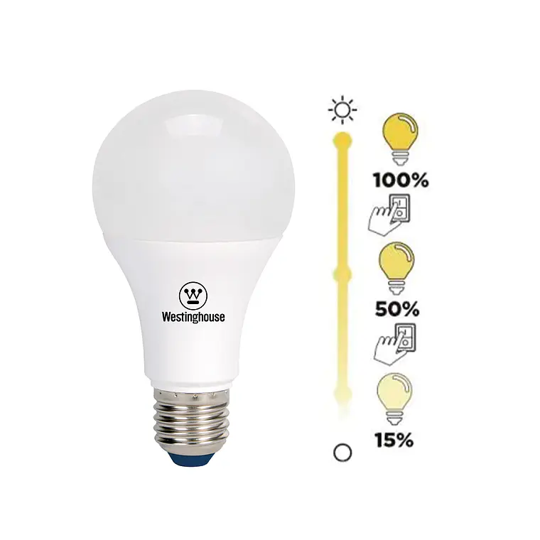 AMPOLLETA LED BOLA A60 DIMEABLE 8W LUZ CÁLIDA E27 1