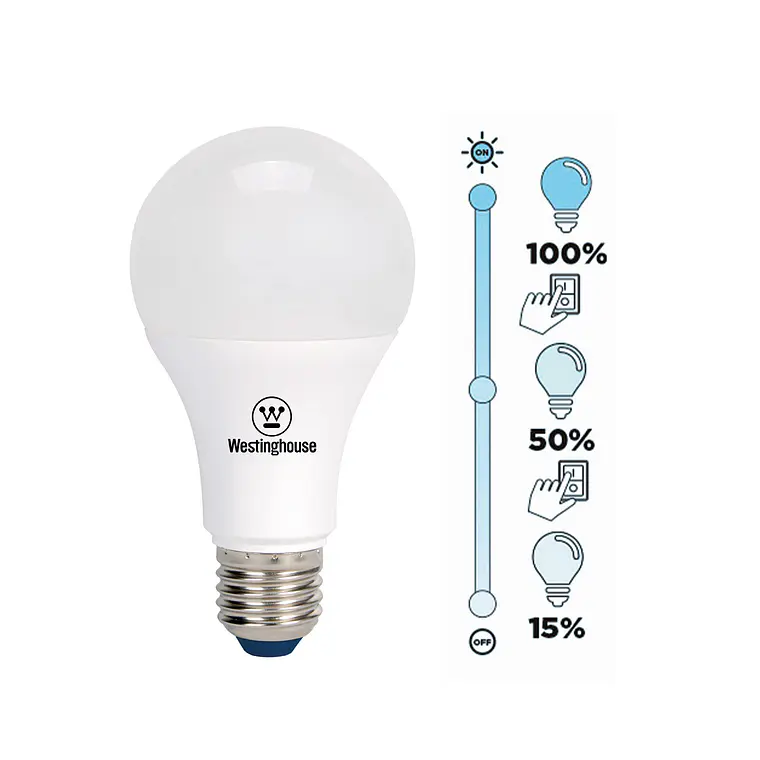 AMPOLLETA LED BOLA A60 DIMEABLE 8W LUZ BLANCO FRÍO E27 1
