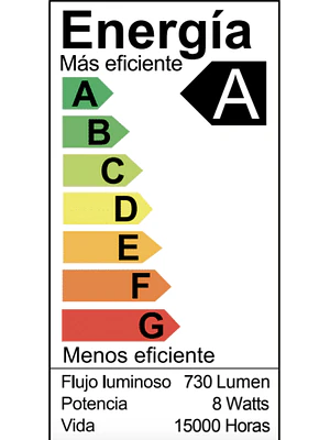 AMPOLLETA LED BOLA A60 DIMEABLE 8W LUZ CÁLIDA E27