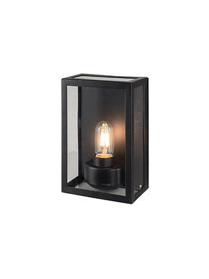 APLIQUE EXTERIOR VARINA GLASS NEGRO