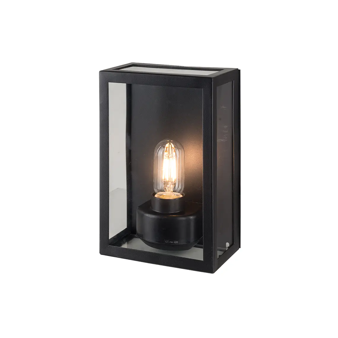 APLIQUE EXTERIOR VARINA GLASS NEGRO 1