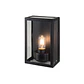 APLIQUE EXTERIOR VARINA GLASS NEGRO - Miniatura 1