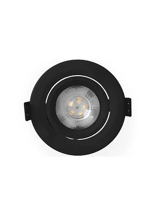 FOCO EMPOTRADO BASCULANTE LED INTEGRADO 5W LUZ CÁLIDA NEGRO