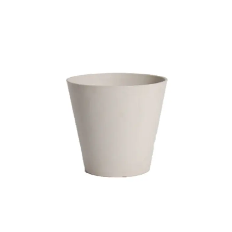 POLIRESINA - DAVID CÓNICO COLOR BLANCO OUTDOOR RECICLADO (30A X 30L X 30H CM) 1