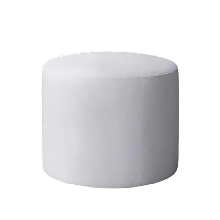 PUF - VALENTINA 52 LINO GRUESO BLANCO (52D x 41,2H CM) 1
