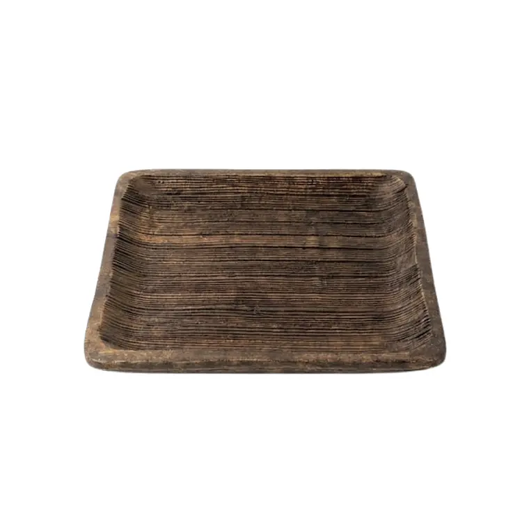 TABLA DE MADERA SURCOS CAFÉ (28L X 28A X 2.5H CM) 1