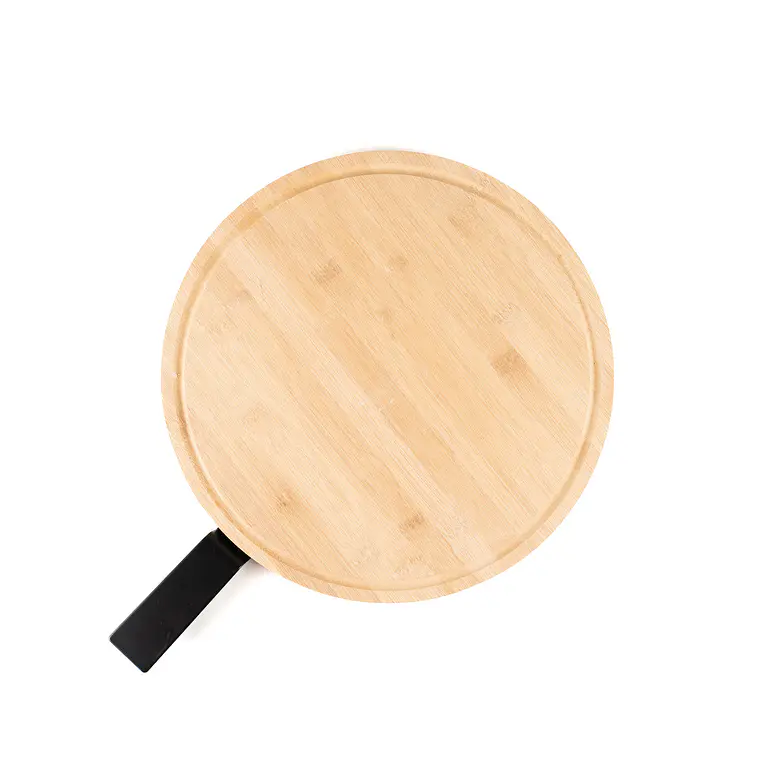 TABLA LAZY SUSAN CON MANGO METAL NEGRO (47A X 35P X 3H CM) 1