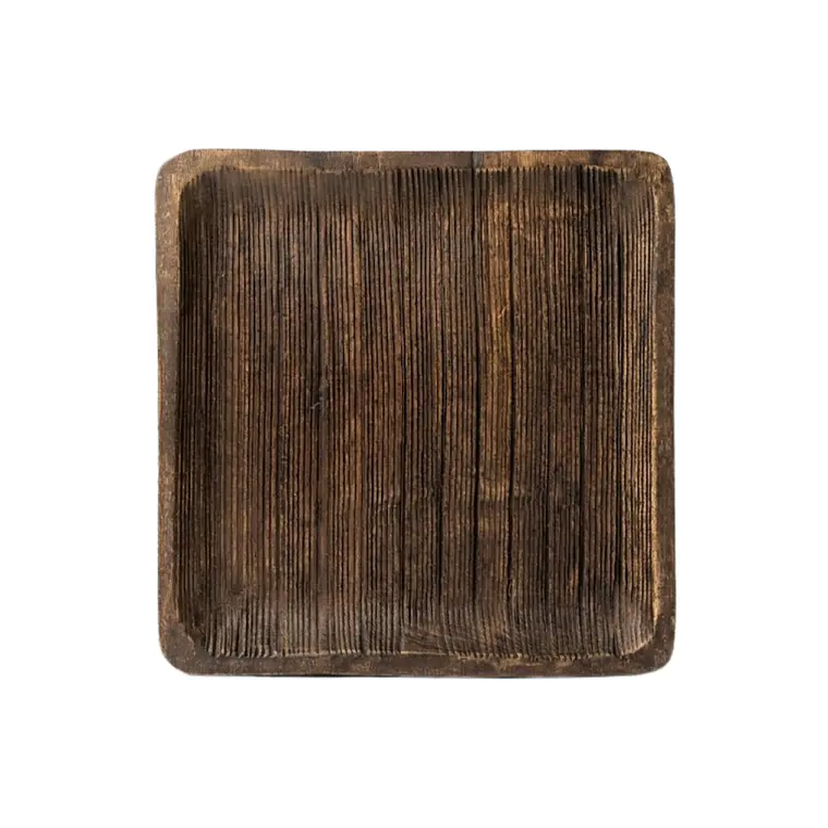 TABLA DE MADERA SURCOS CAFÉ (28L X 28A X 2.5H CM) 2