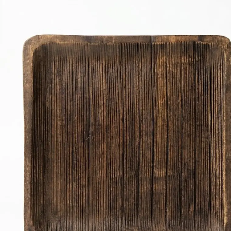 TABLA DE MADERA SURCOS CAFÉ (28L X 28A X 2.5H CM) 3