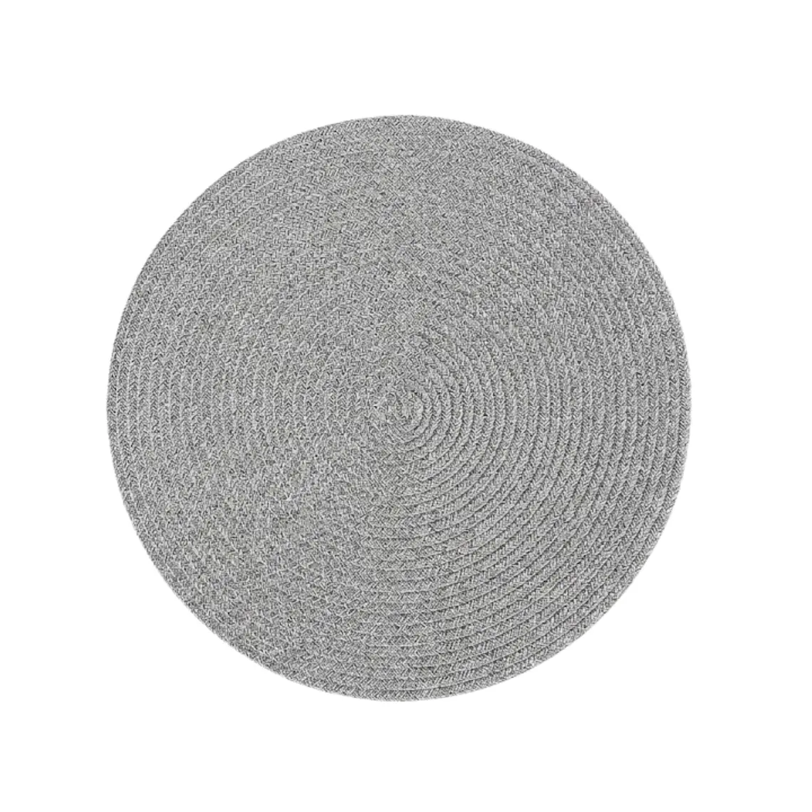 INDIVIDUAL MELANGE REDONDO GRIS (38D CM) 1