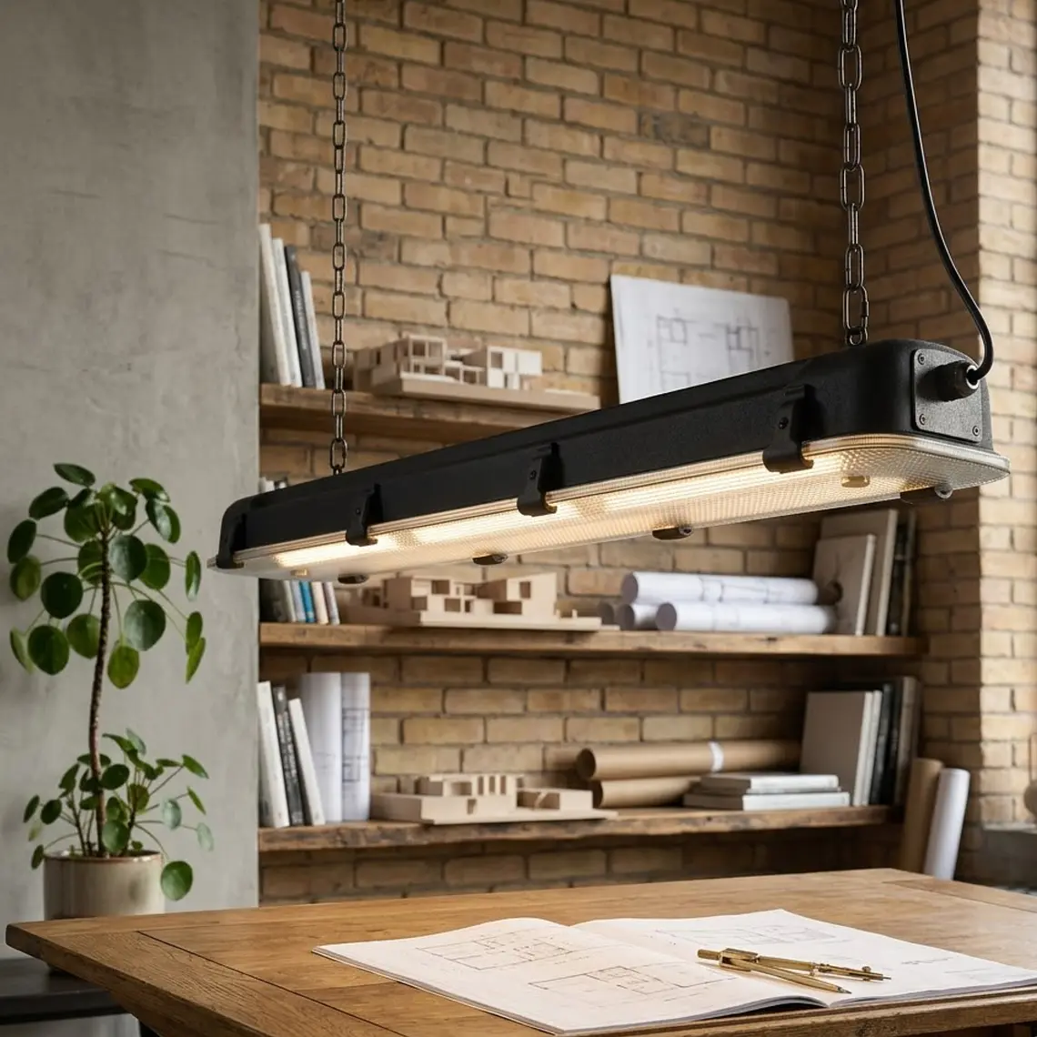LÁMPARA COLGANTE - LUNA INDUSTRIAL XL (130L X 14P X 10H CM) 2