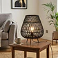 LÁMPARA DE MESA BAMBOO NEGRA (40D X 47H CM) - Miniatura 2