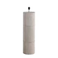 LAMPARA GAMUZA BEIGE CON PANTALLA CUERO VACA (45D X 150H CM) - Miniatura 3
