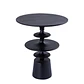 MESA LATERAL - JULIETA MESA LATERAL DE MADERA NEGRA (45D X 55H CM) - Miniatura 2