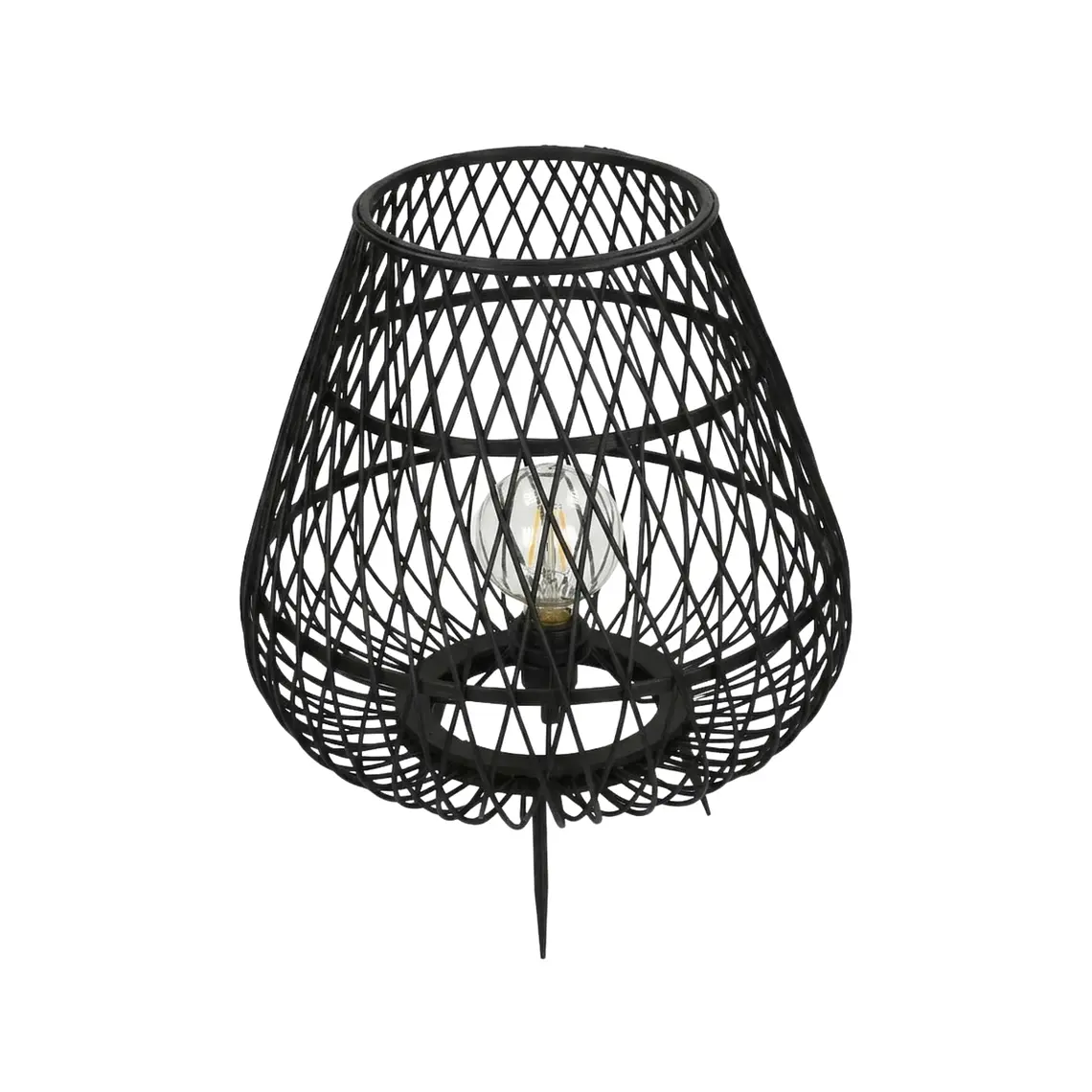 LÁMPARA DE MESA BAMBOO NEGRA (40D X 47H CM) 3