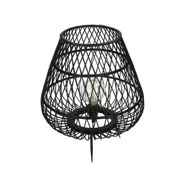LÁMPARA DE MESA BAMBOO NEGRA (40D X 47H CM) 3
