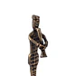 METAL - ESCULTURA HOMBRE CON CLARINETE (53 X 12 CM) - Miniatura 2