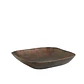 METAL - PLATO CUADRADO DE BORDE ALTO GOLPEADO (33A x 7.5H CM) - Miniatura 3