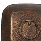 METAL - PLATO CUADRADO DE BORDE ALTO GOLPEADO (33A x 7.5H CM) - Miniatura 4